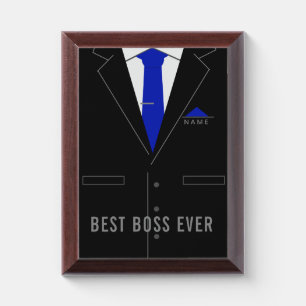 Personalized Business Award Plaque Best Boss Ever