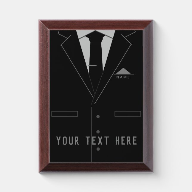 Personalized Business Award Plaque Your Text Name (Vertical)