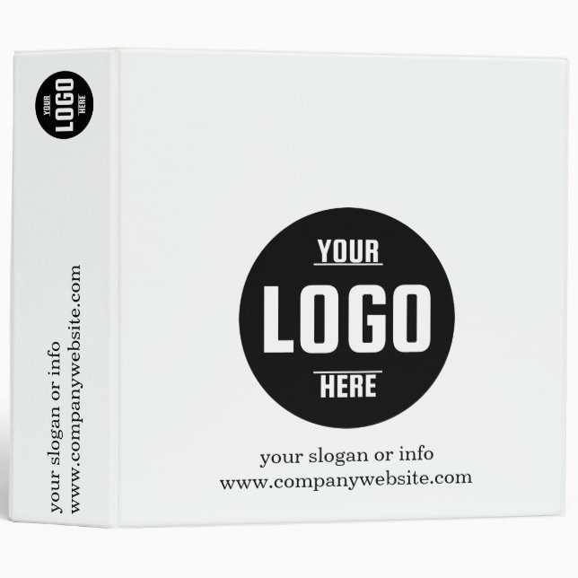 Personalized Business Binders with Custom Logo  (Front/Spine)