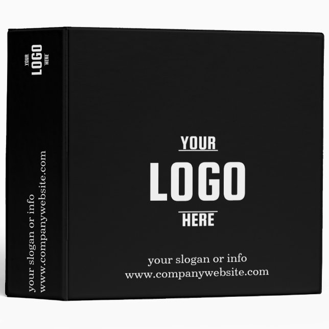 Personalized Business Binders with Custom Logo  (Front/Spine)