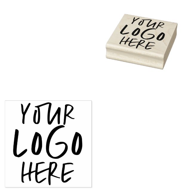 Personalized Business Branding Your Logo Rubber Stamp (Stamped)