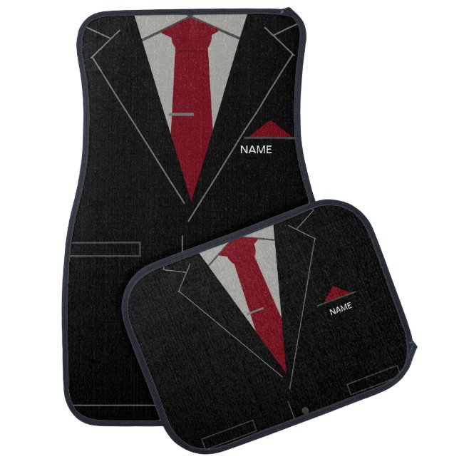 Personalized Business Car Floor Mat Custom Name (Set)