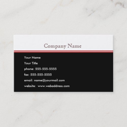 Personalized Business Card