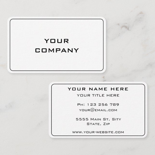 Personalized Business Card Example Your Own Design (Front/Back)