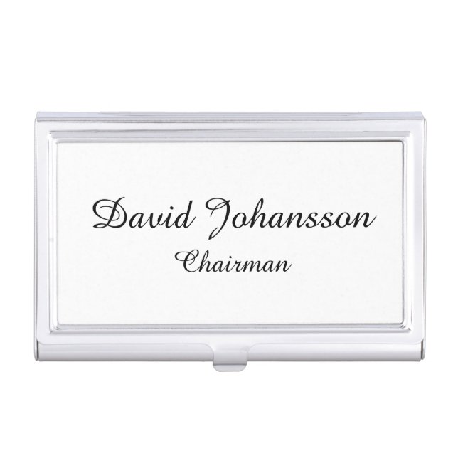 Personalized BUSINESS CARD HOLDER Case Unique Gift (Front)