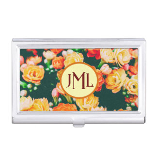 Personalized Business Card Holder, Monogrammed Business Card Case