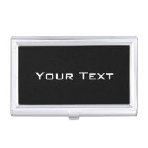 Personalized business card holder with modern text