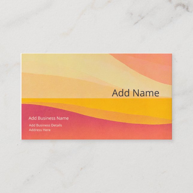 Personalized Business Card Template (Front)