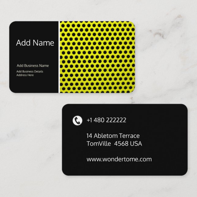 Personalized Business Card Template (Front/Back)