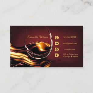Personalized Business Cards Wine