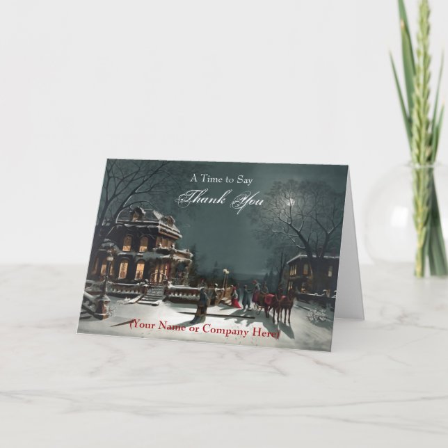 Personalized Business Christmas Card Printing (Front)