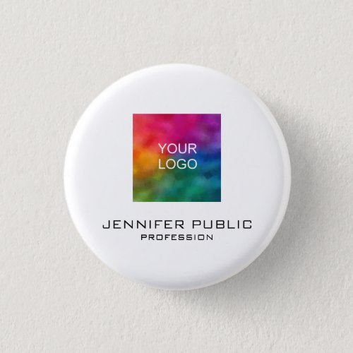 Personalized Business Company Logo Add Your Text Button
