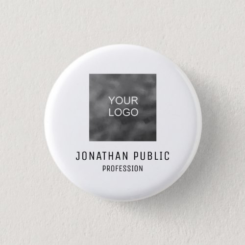 Personalized Business Company Logo Elegant Modern Button