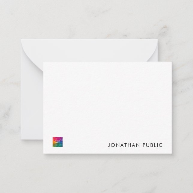 Personalized Business Company Logo Here Template (Front)