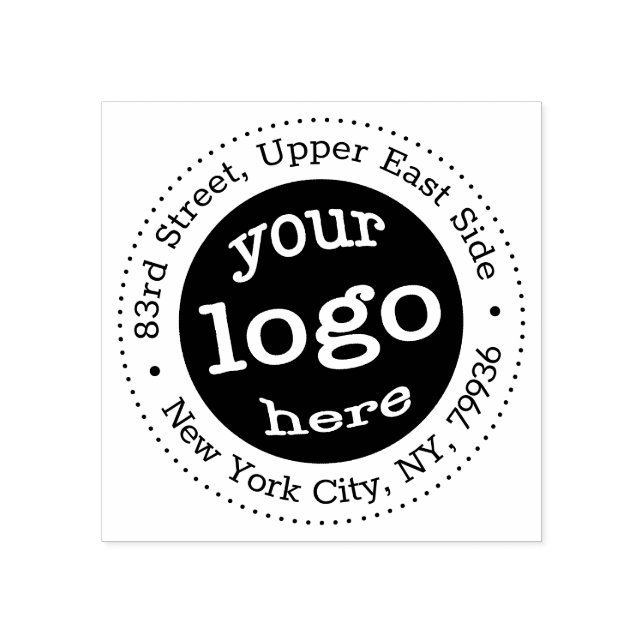 Personalized Business Company Logo Return Address Rubber Stamp (Imprint)