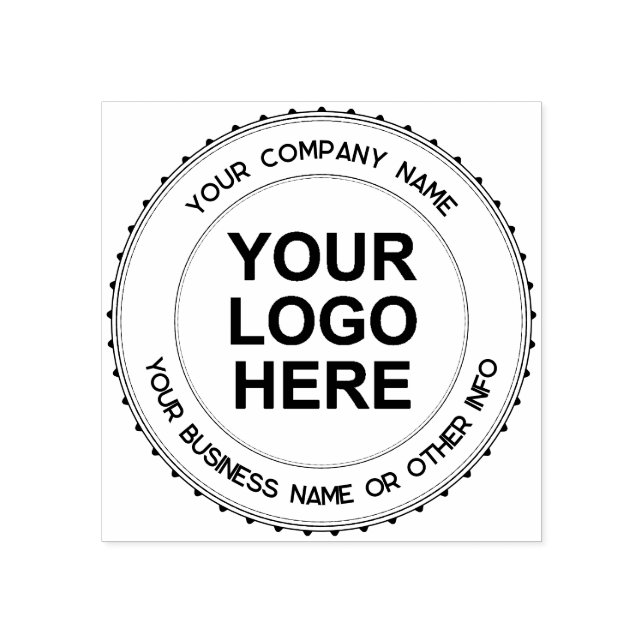 Personalized Business company Logo  Rubber Stamp (Imprint)