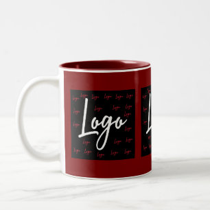 Personalized Business Company Promotional Logo Two-Tone Coffee Mug