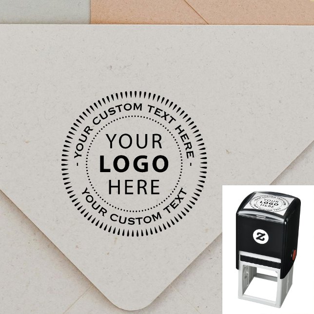 Personalized Business Custom Logo Name Self-inking Stamp (Creator Uploaded)