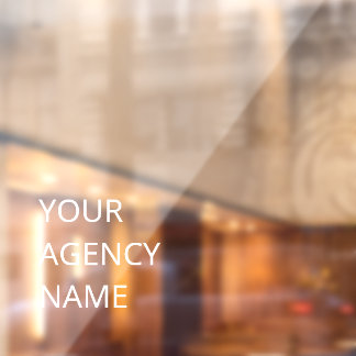 Personalized Business Custom Window Cling