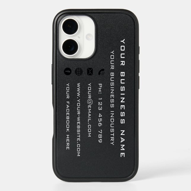 Personalized Business Design Company IPhone Case (Back)