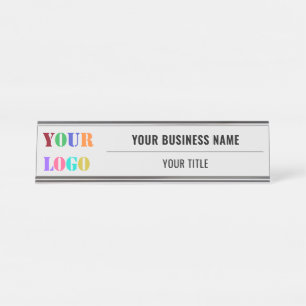 Personalized Business Desk Name Plate Example