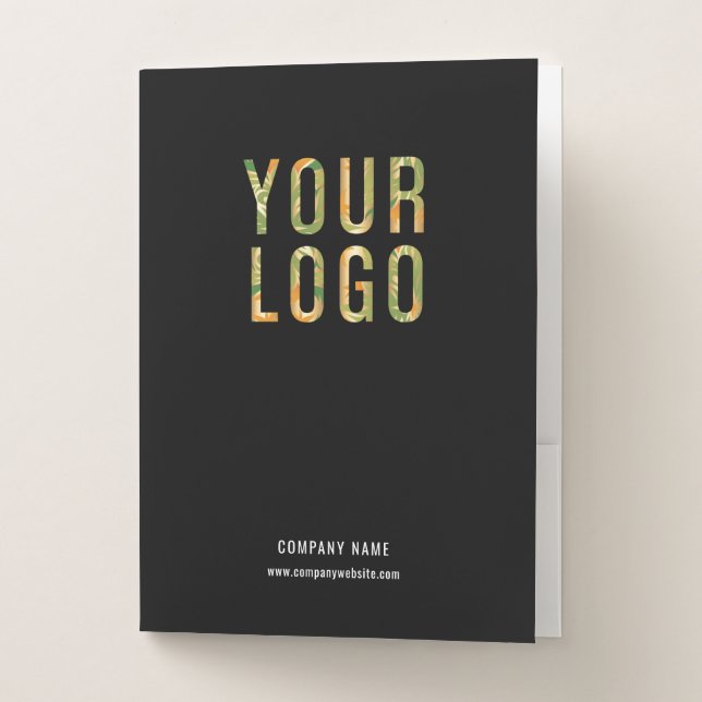 Personalized Business Folders Logo and Card Slot (Front)