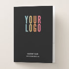 Personalized Business Folders Logo and Card Slot