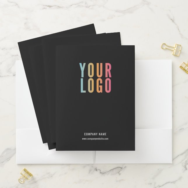 Personalized Business Folders Logo and Card Slot (In Situ)