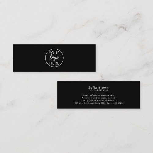 Personalized Business Identity Corporate Text Calling Card