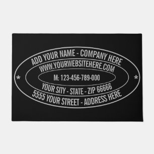 Personalized Business Info Your Company Doormat