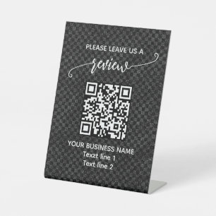 Personalized Business Leave a Review, QR Code Sign