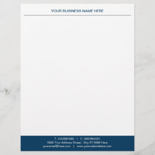 Personalized Business Letterhead with Logo