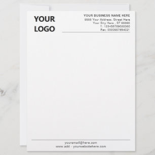 Personalized Business Letterhead with Your Logo
