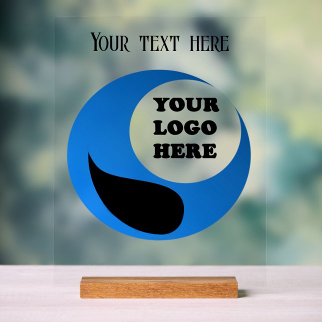 Personalized Business Logo Acrylic Sign (Neutral)