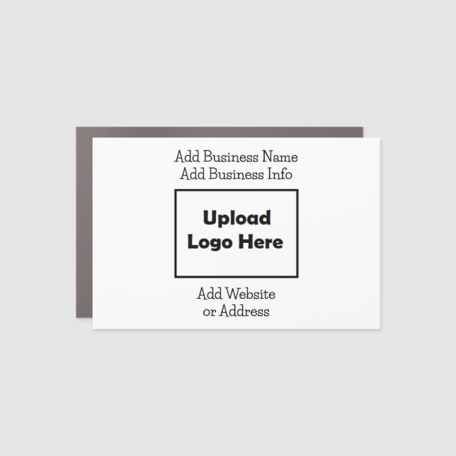 Personalized Business Logo and Info  Car Magnet (Front)