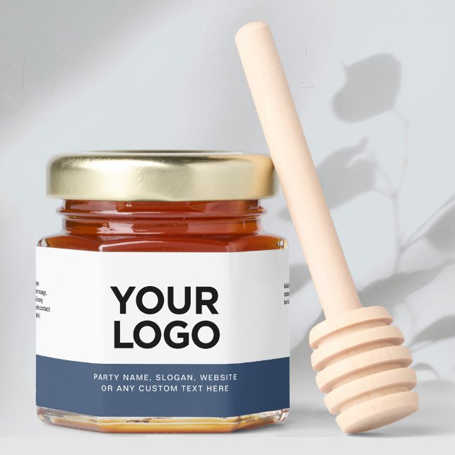Personalized Business Logo and Text Corporate Honey Jar Favors (honey jar favor)