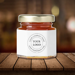 Personalized Business Logo Branded Corporate  Honey Jar Favors