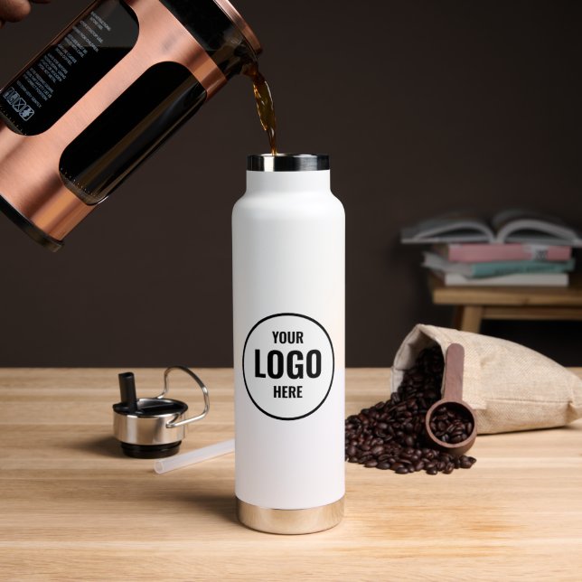 personalized Business Logo Branded Water Bottle (Coffee)