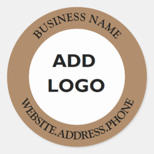 Personalized Business Logo Classic Round Sticker