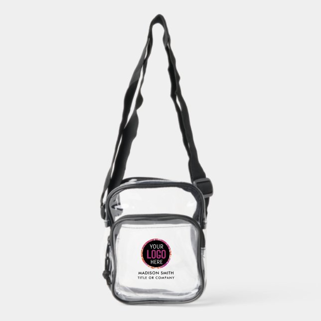 Personalized Business LOGO Clear Crossbody Bag (Front)