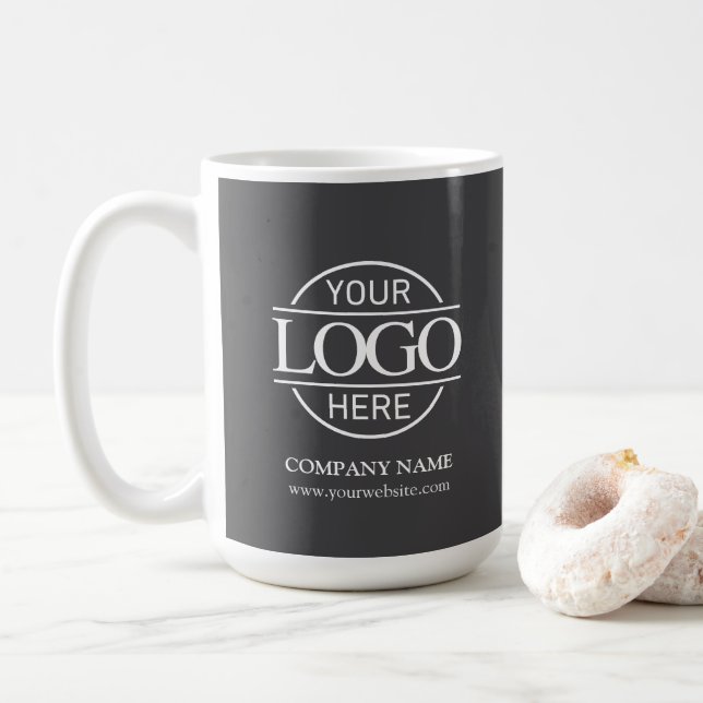 Personalized Business Logo Custom Company Gift Coffee Mug (With Donut)