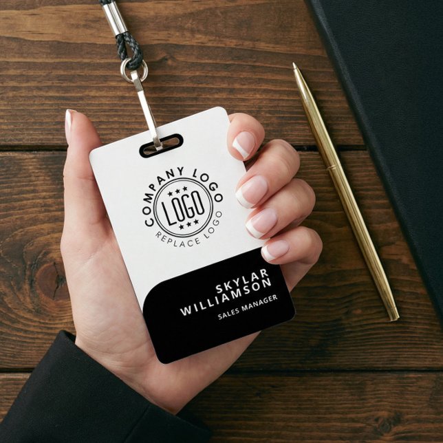 Personalized Business Logo Employee Name Staff Tag Badge (Personalized Business Logo Employee Name Staff Tag Badge)