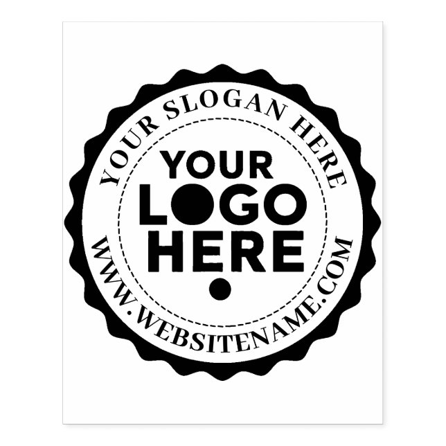 Personalized Business Logo Large Rubber Stamp (Imprint)