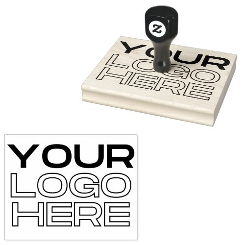 Personalized Business Logo Large Rubber Stamp