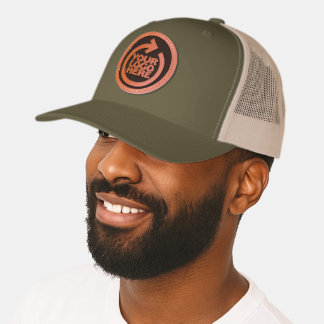 Personalized Business Logo Leather Patch Hat