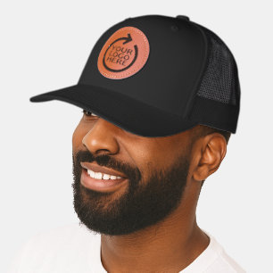 Personalized Business Logo Leather Patch Hat