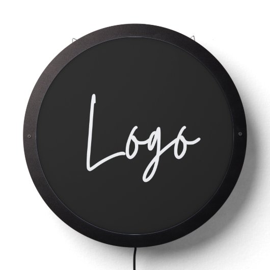 personalized business logo LED sign (Lights Off)