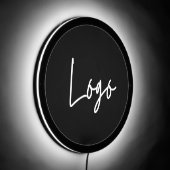 personalized business logo LED sign (Angle)