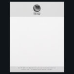 Personalized Business Logo Letterhead Template<br><div class="desc">A classy business logo design with your business details. Perfect for small and large corporate businesses. Professional and clean design.</div>