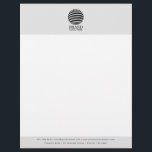 Personalized Business Logo Letterhead Template<br><div class="desc">A classy business logo design with your business details. Perfect for small and large corporate businesses. Professional and clean design.</div>